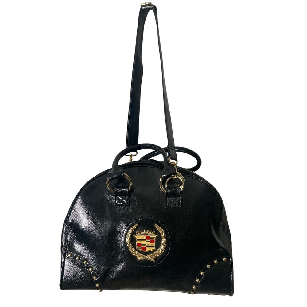 Ashley M Black Cadillac Weekender Bag 16.5x14x7
